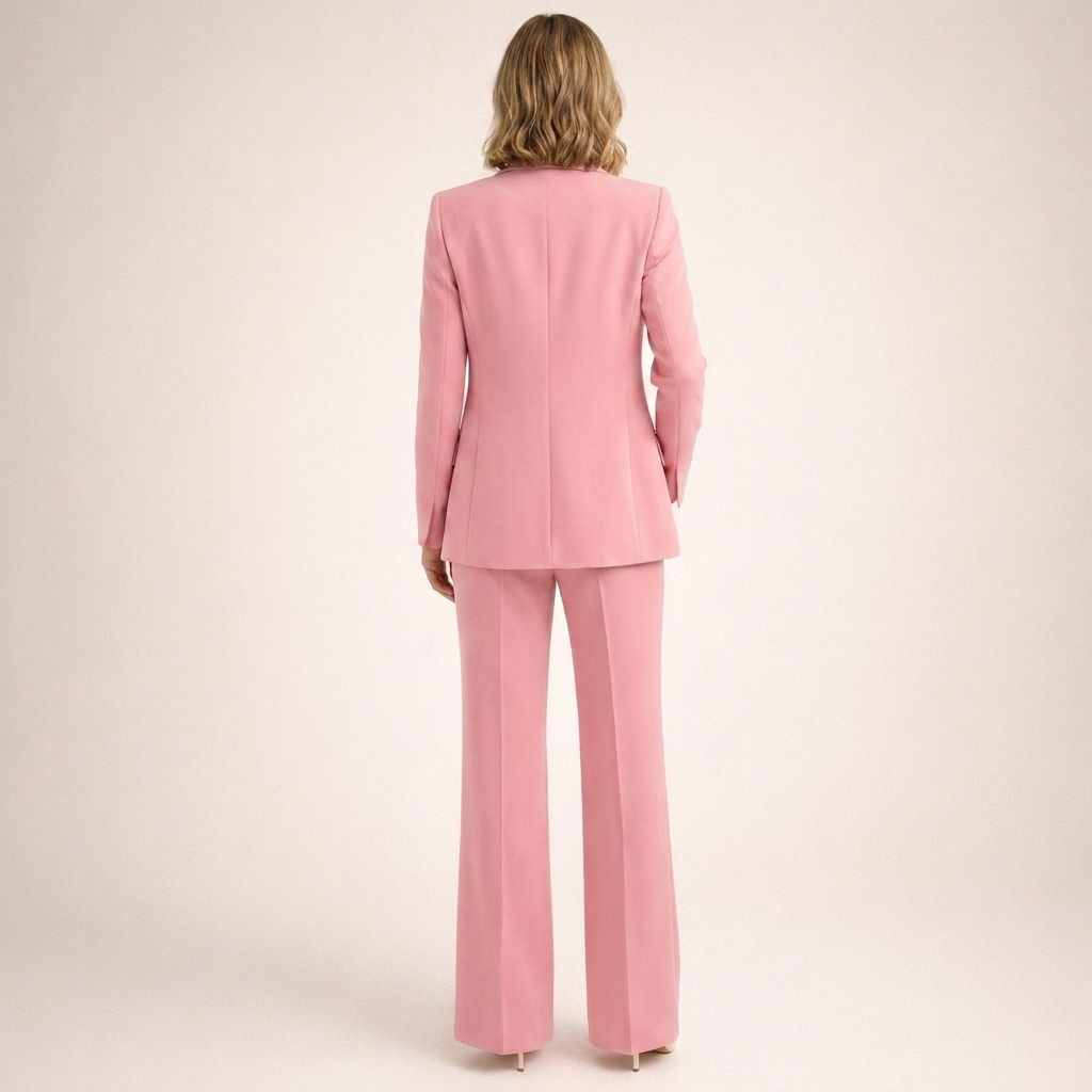 Lena | Completo da Donna con Pantaloni Svasati e Bottoni