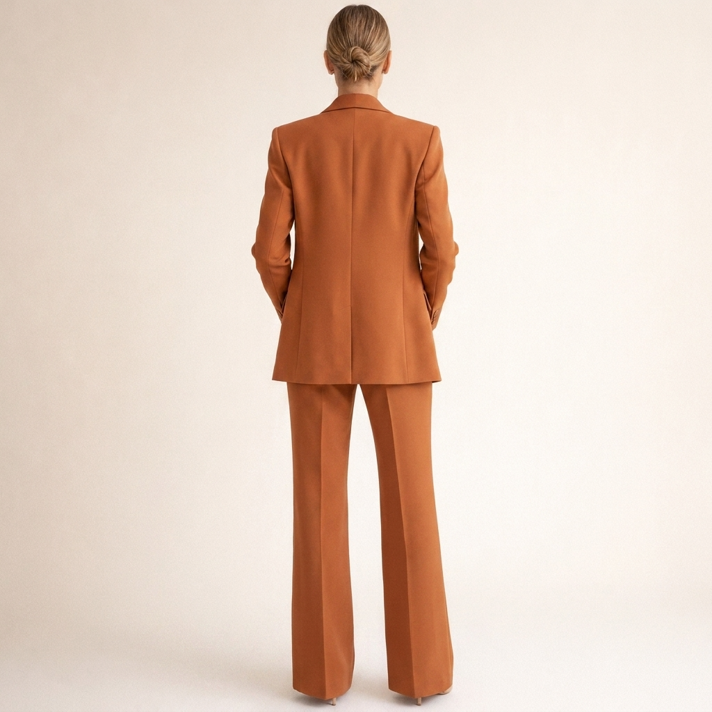 Lena | Completo da Donna con Pantaloni Svasati e Bottoni