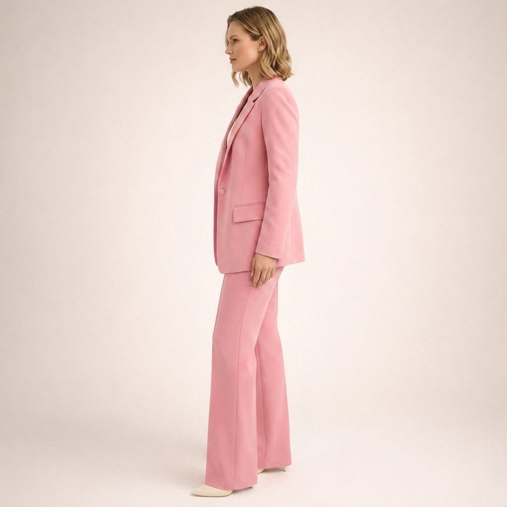 Lena | Completo da Donna con Pantaloni Svasati e Bottoni
