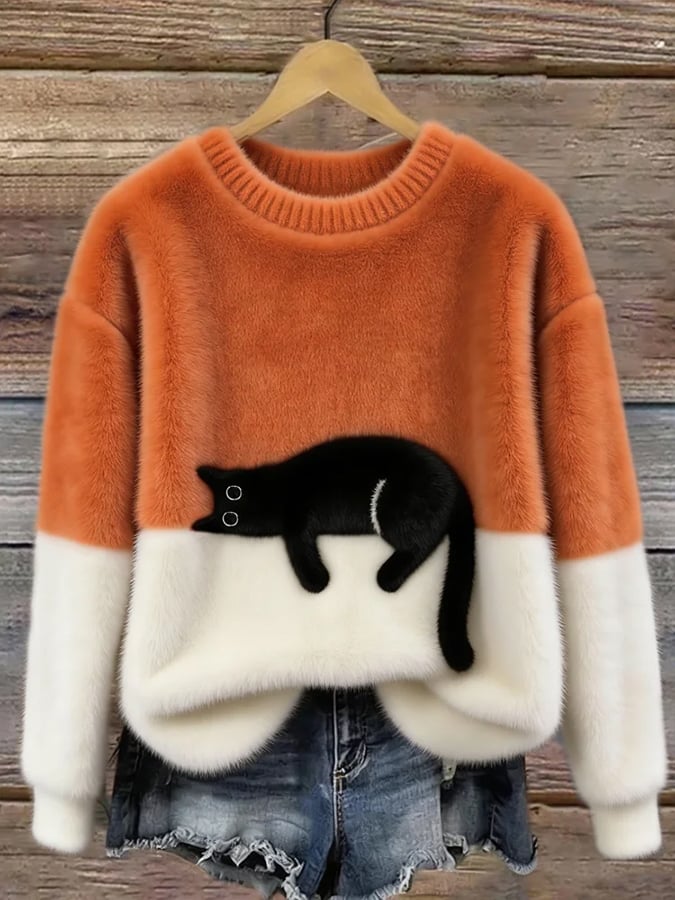PCP | Pull Oversize Elegante con Gatto Armelle