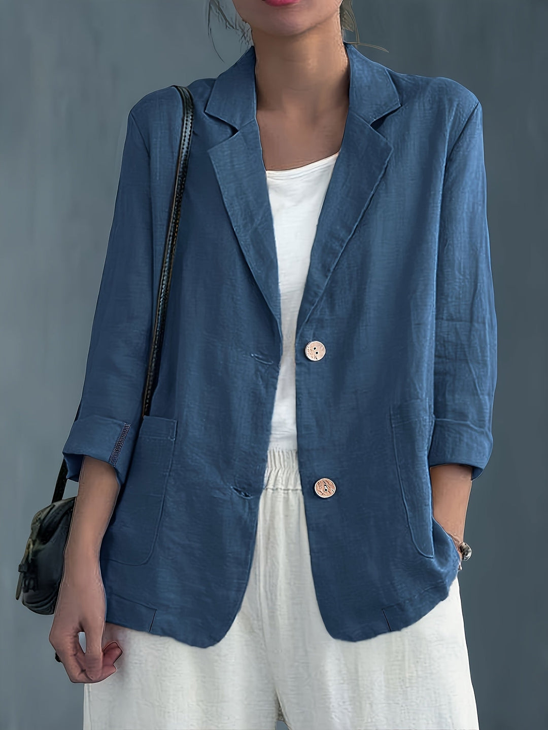 Giacca blazer casual elegante da donna a maniche lunghe stile urbano