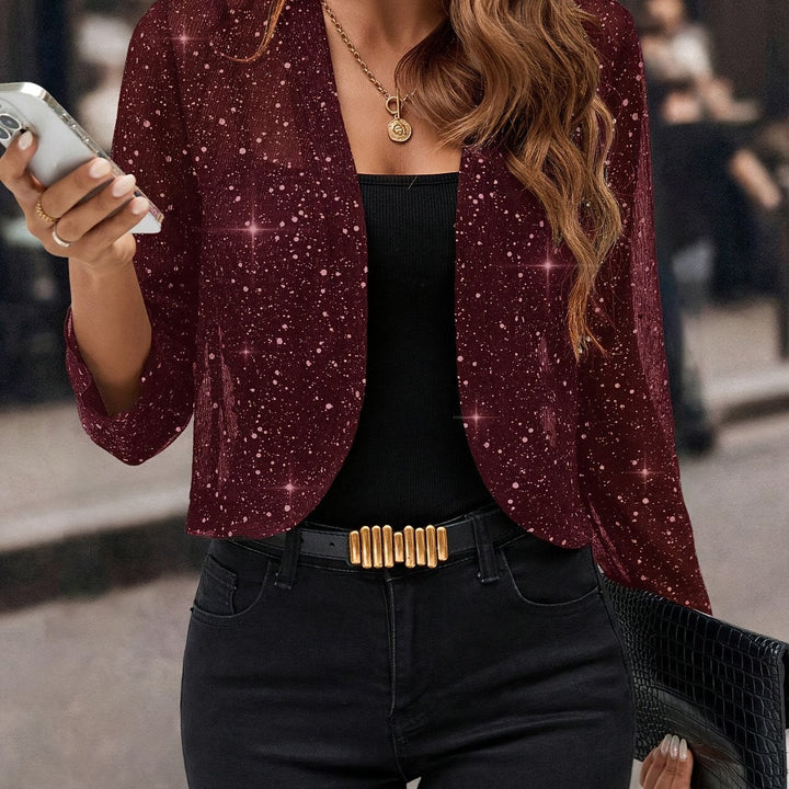 GIACCA CORTA CON PAILLETTES PER DONNE