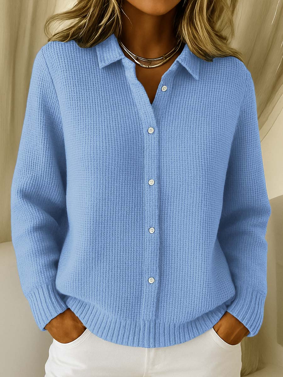 Camille | Giacca in maglia testurizzata con bottoni