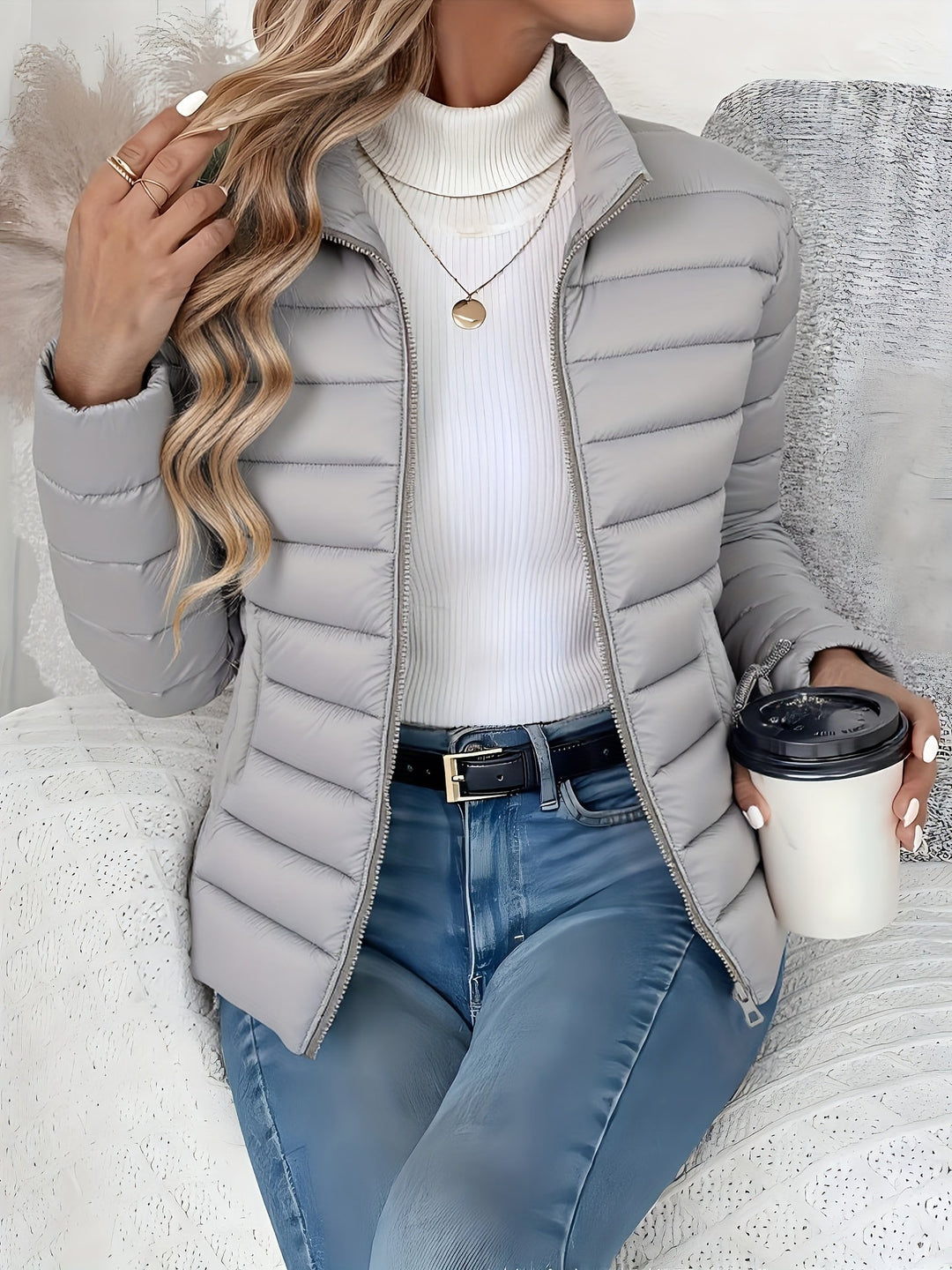 GIACCA IN PADDING SLIM FIT PER DONNE