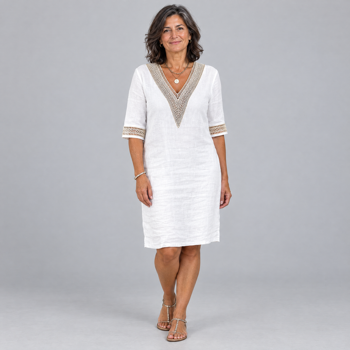 Clara | Abito Estivo Donna in Cotone-Lino