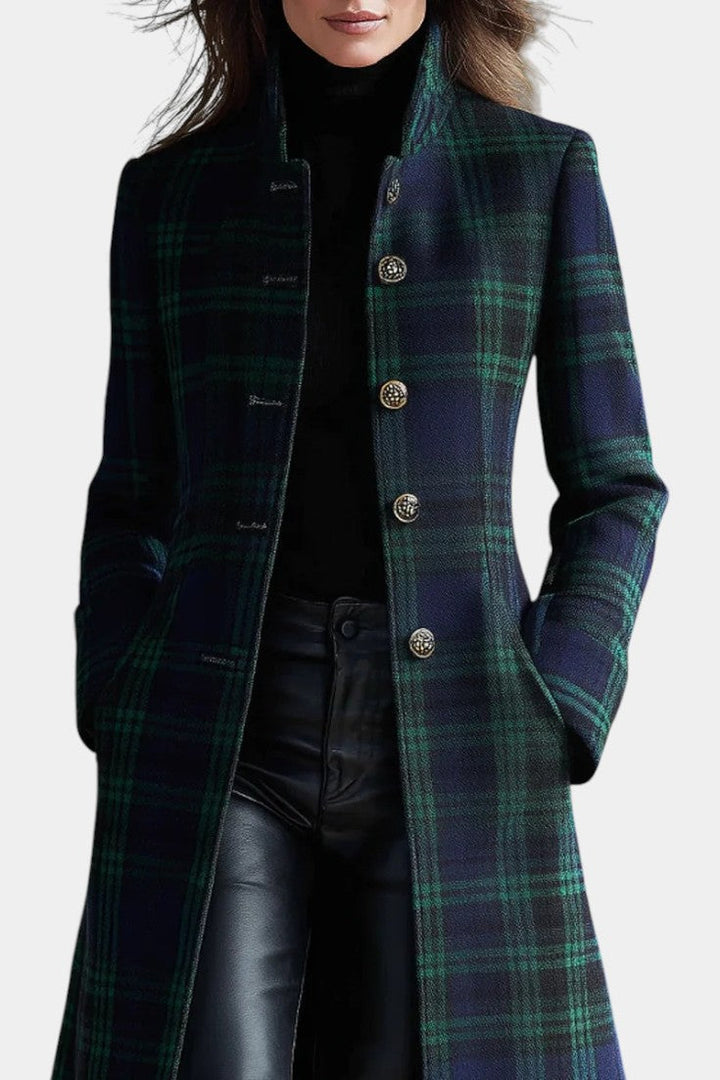 Rebecca | Cappotto Elegante a Quadri Senza Tempo