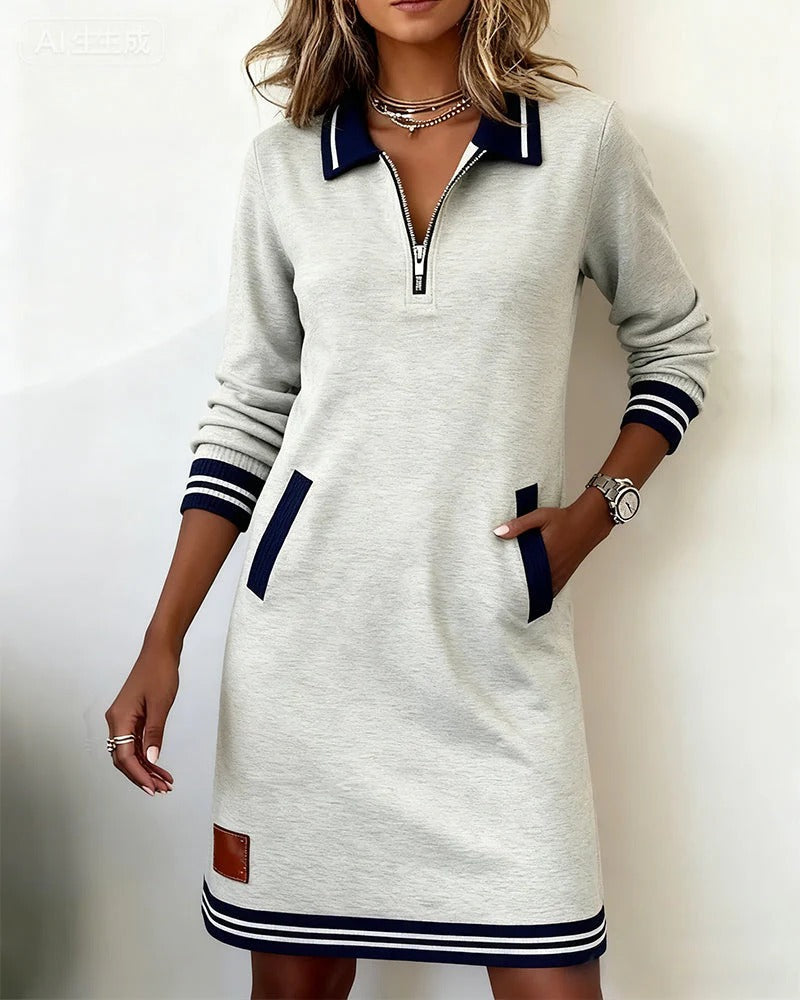 Harper | Abito con Collo Zip