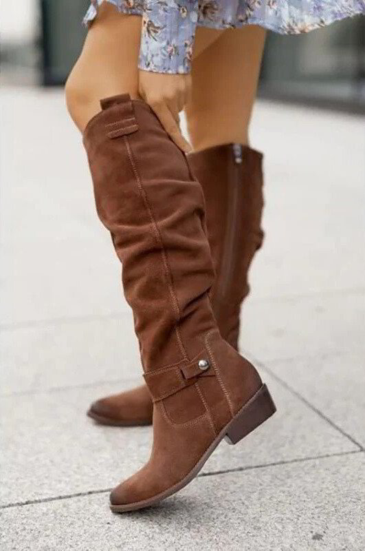 Lara | Stivali Piattaforma Donna Al Ginocchio Casual