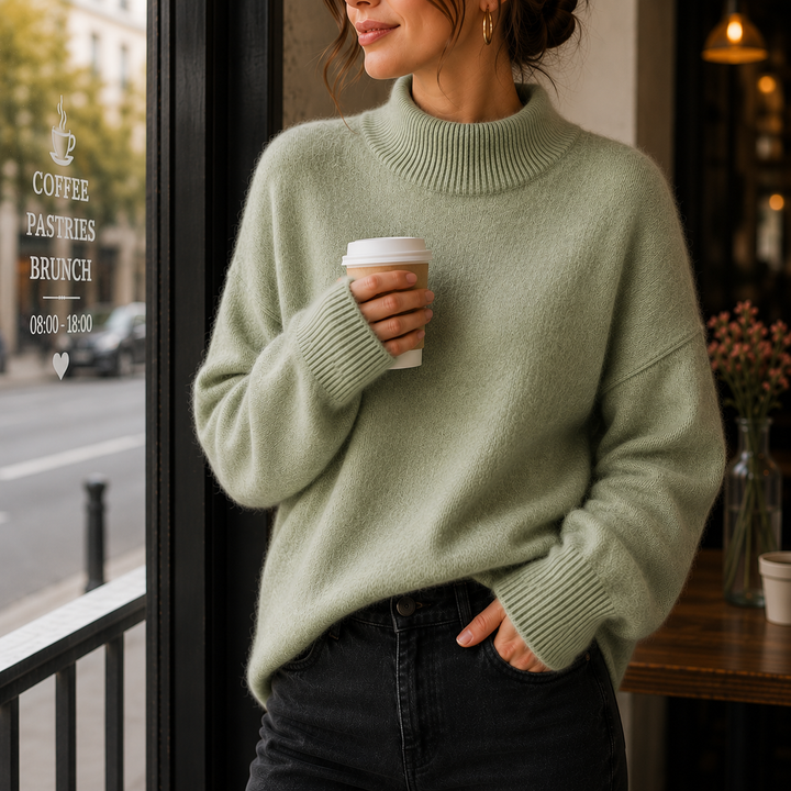 Juniper | Maglione Oversized da Donna con Collo Alto