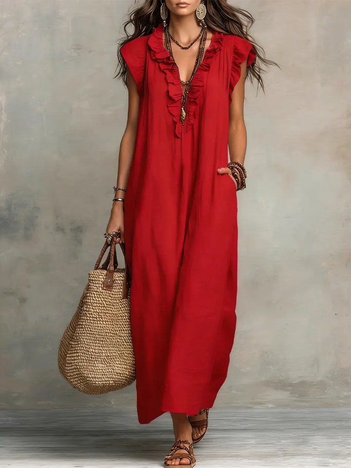 Camelia | Abito Lungo Bohemien