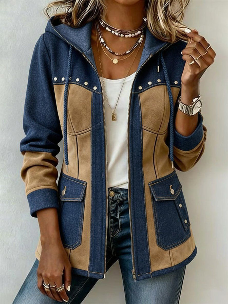 HOODIE CONTRASTANTE PER DONNE