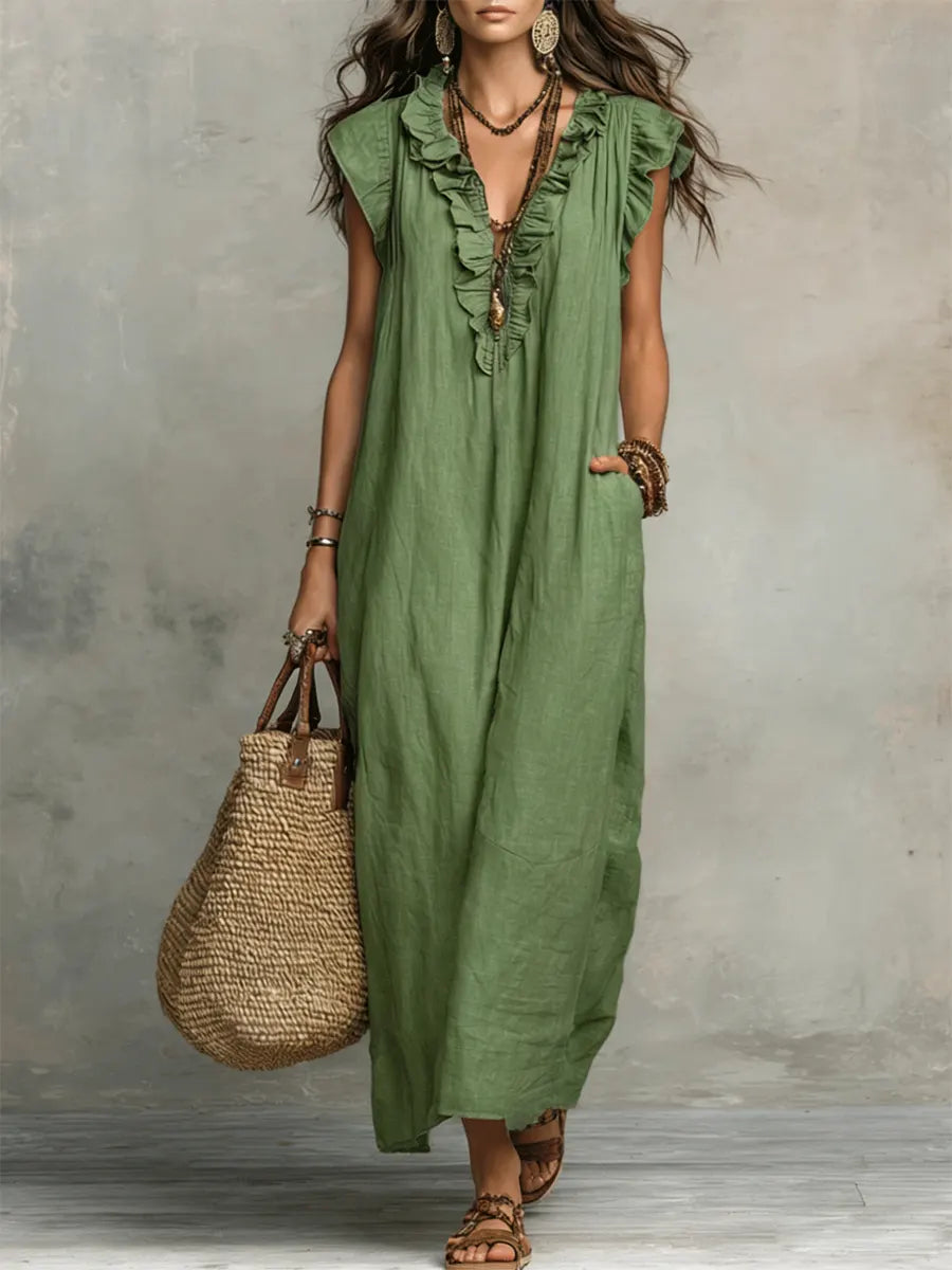 Camelia | Abito Lungo Bohemien