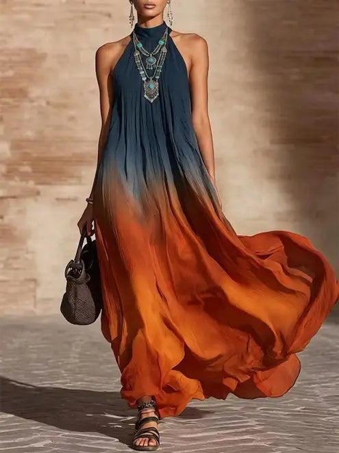 Paula | Abito Lungo Elegante Dégradé