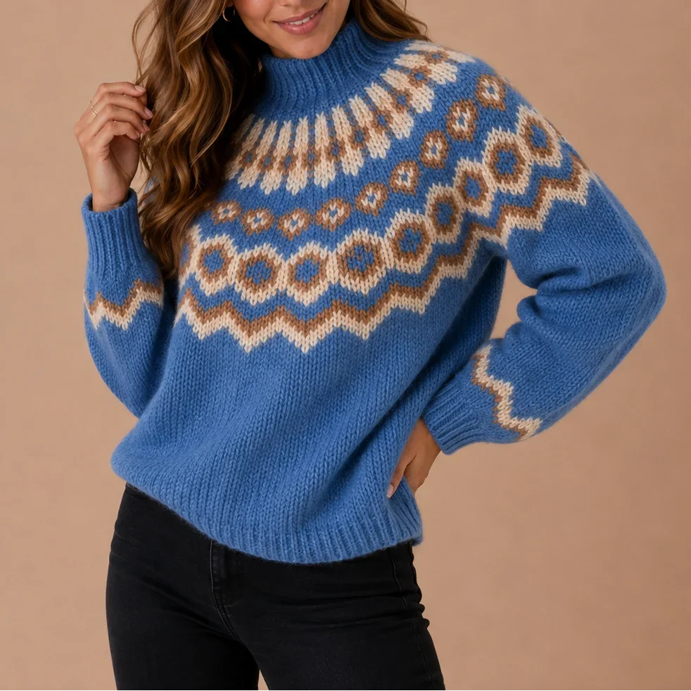 MAGLIONE CON COLLO ALTO PER DONNE