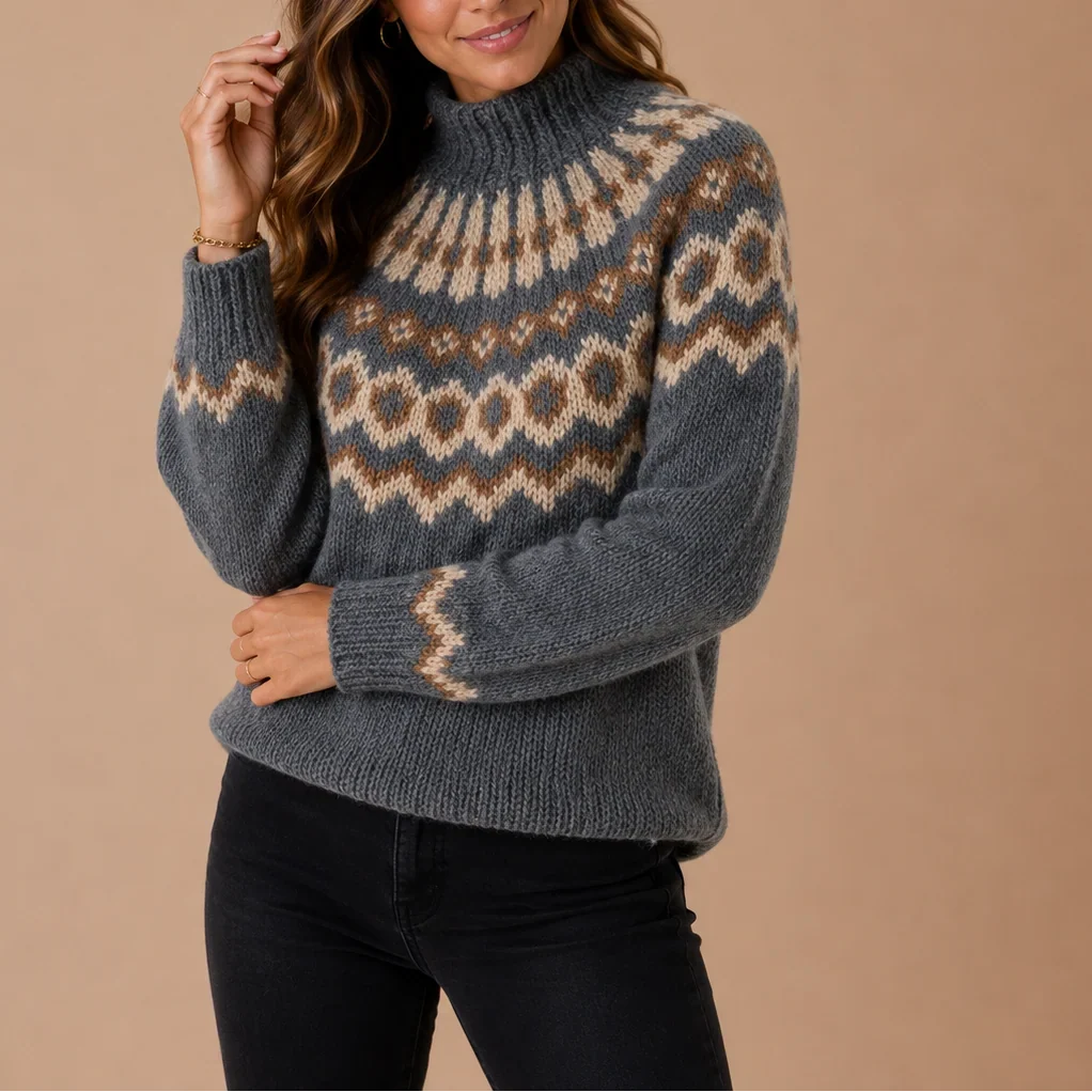 MAGLIONE CON COLLO ALTO PER DONNE