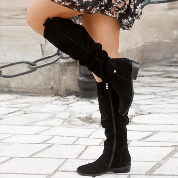 Lara | Stivali Piattaforma Donna Al Ginocchio Casual