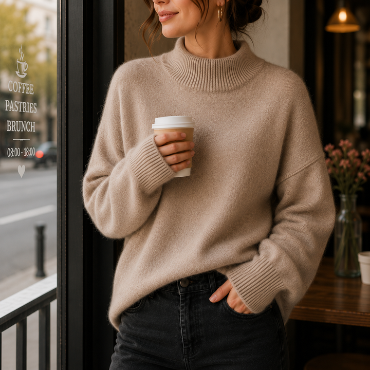 Juniper | Maglione Oversized da Donna con Collo Alto