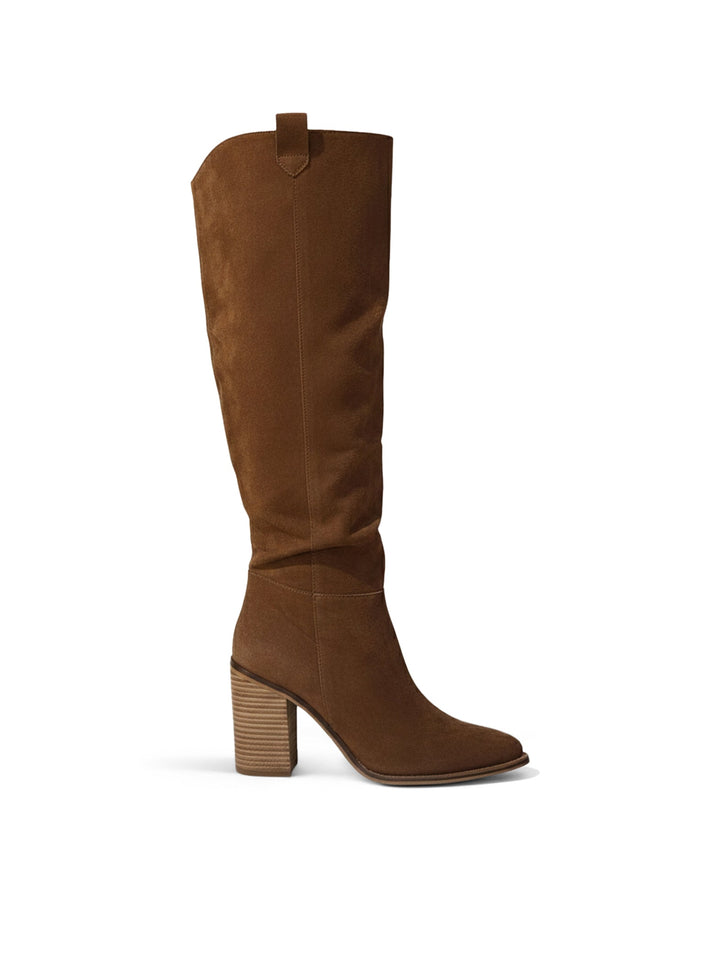 Stivali Alti Stile Western con Tacco Stabile