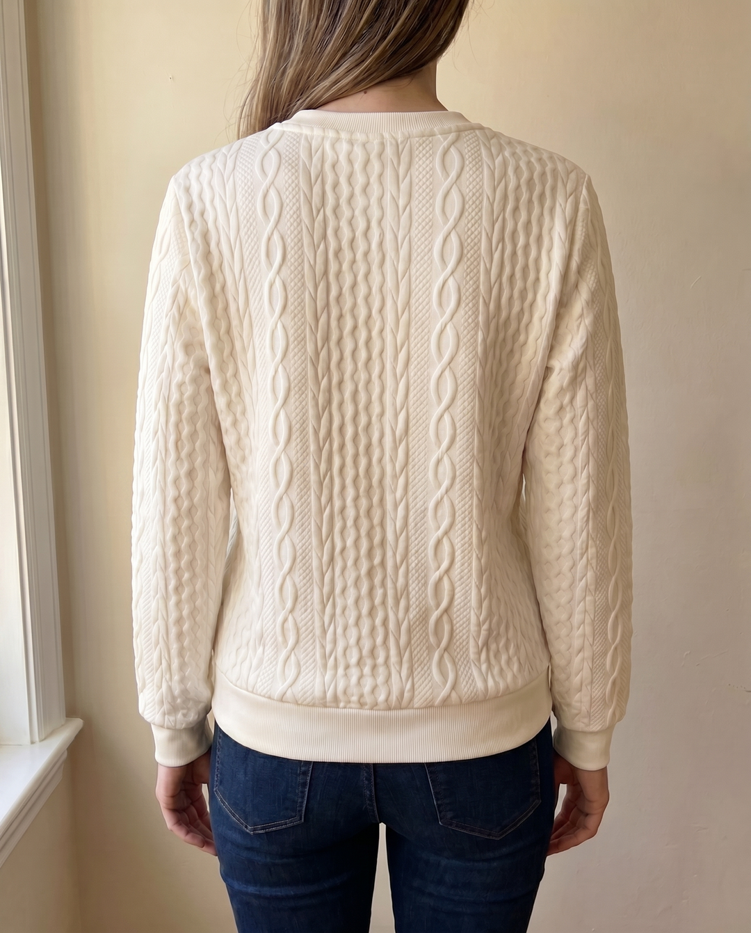 SWEAT TEXTURATO CON ZIP PER DONNE