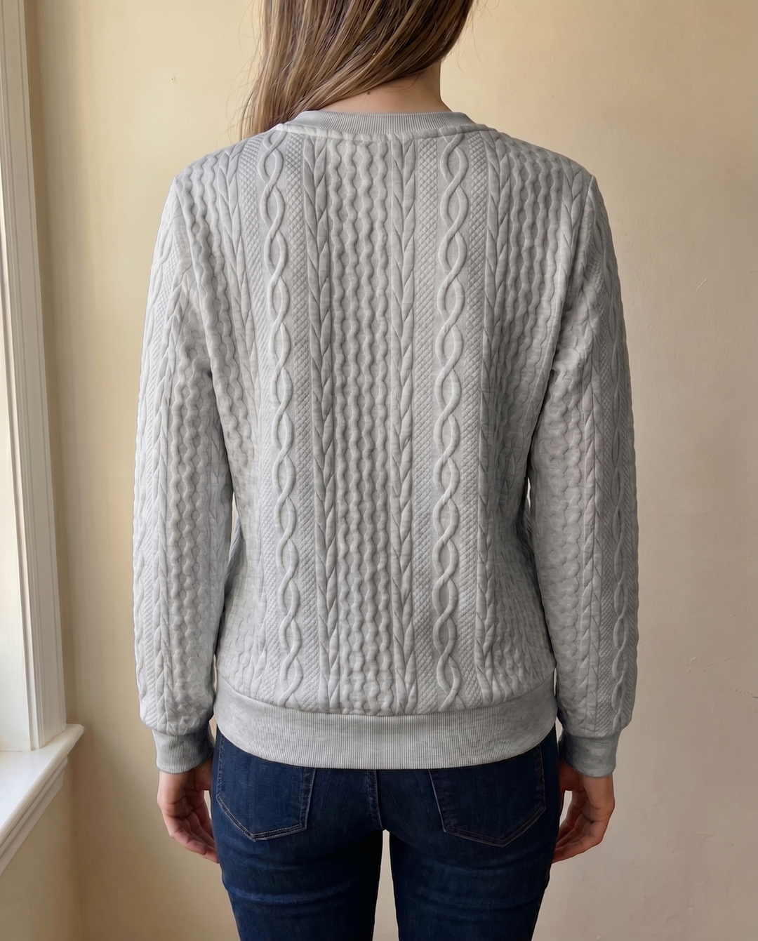 SWEAT TEXTURATO CON ZIP PER DONNE